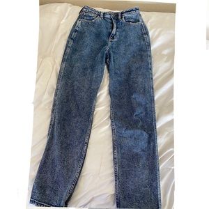 Ultra high rise mom jeans